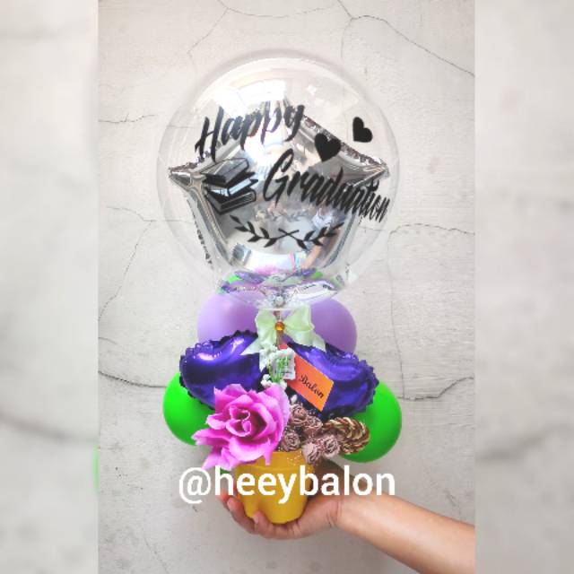 Wisuda / Snack/ Ultah / buket bunga box / buket Snack wisuda / hot air balon / balon ultah