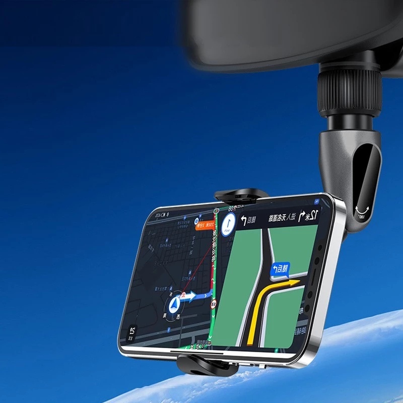 Upgraded 360 Derajat ° Bracket Dudukan Handphone Universal Multifungsi Model Putar Untuk Kaca Spion Mobil
