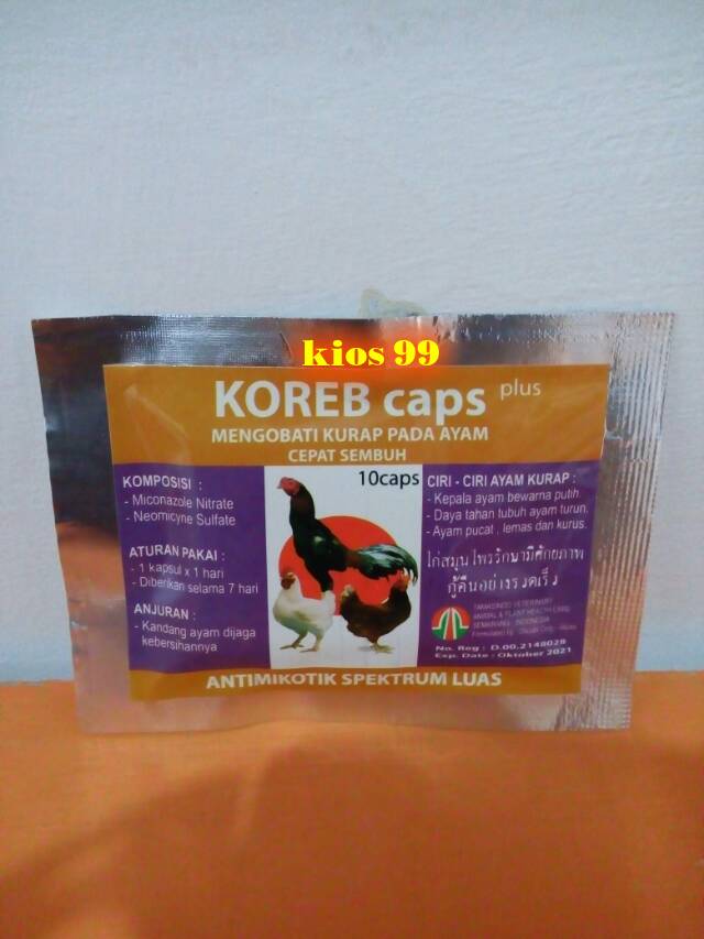 

KOREB CAPS Mengobati kurap ayam cepat sembuh
