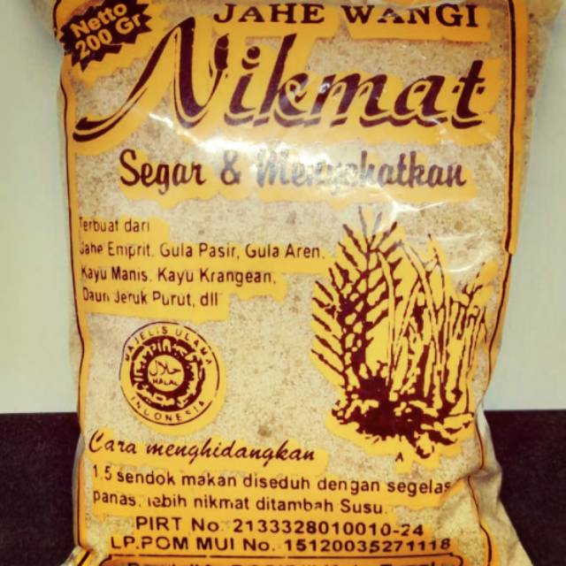 

Jahe Wangi Nikmat isi 200gr
