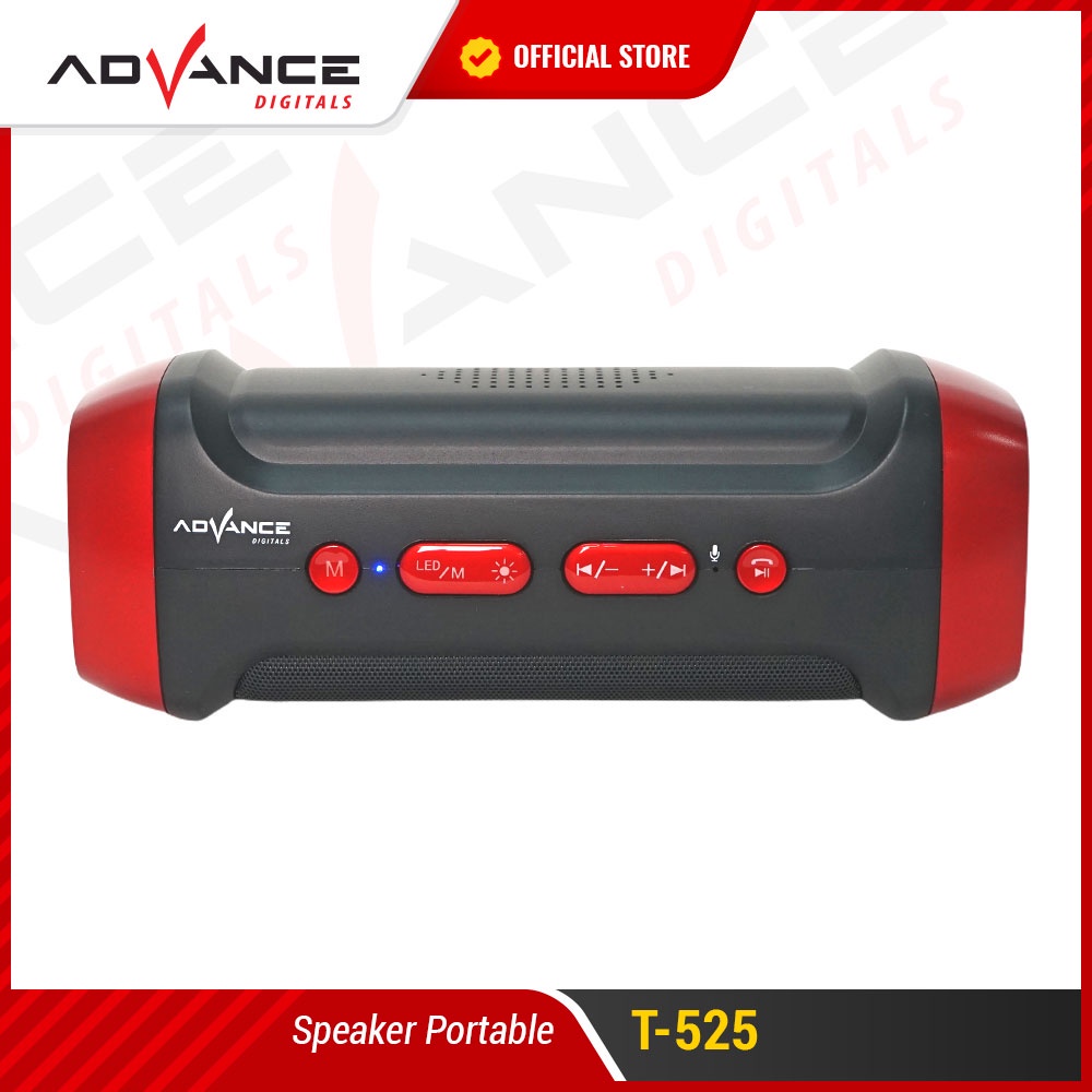 Advance Digitals Speaker Bluetooth Music Box T525 RGB LED Dual Garansi Resmi 1 Tahun