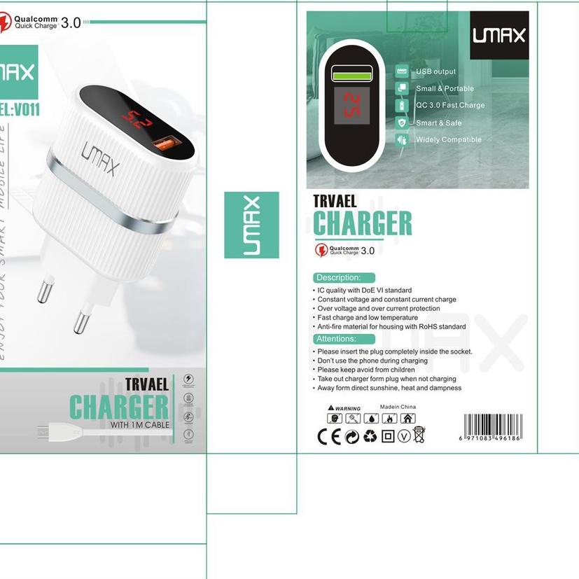 Travel charger UMAX V011 /MICRO / TYPE C