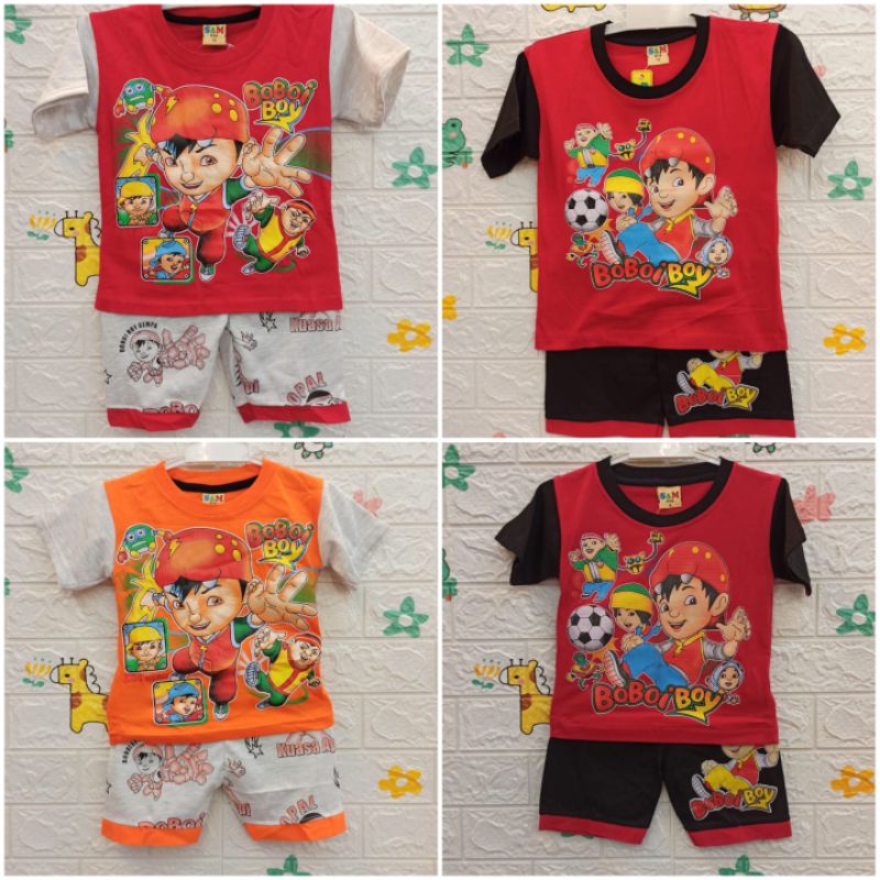 BAJU SETELAN ANAK BOBOIBOY KIDS 1-10 tahun Best seller