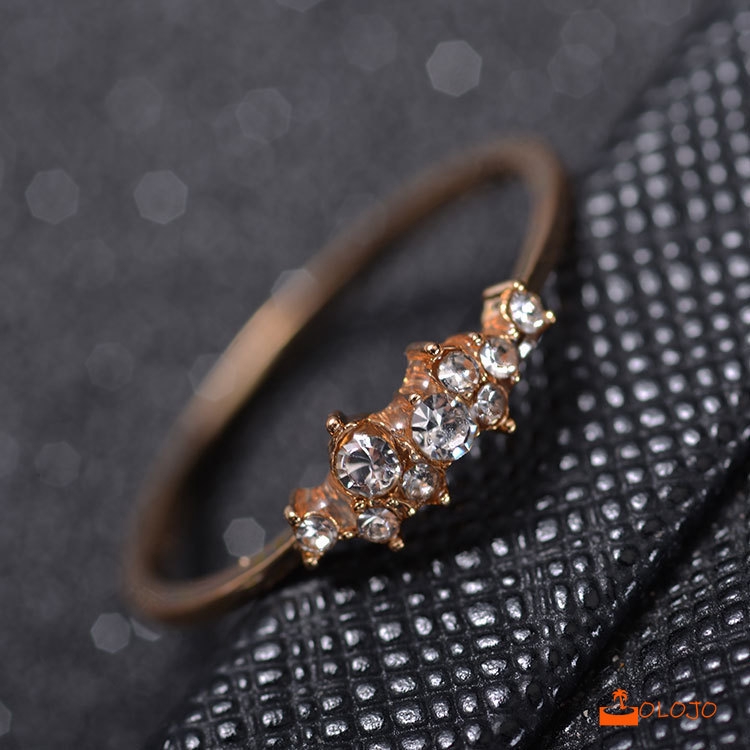 【COD】Cincin Model Terbuka Warna Emas 18K Gaya Korea untuk Wanita