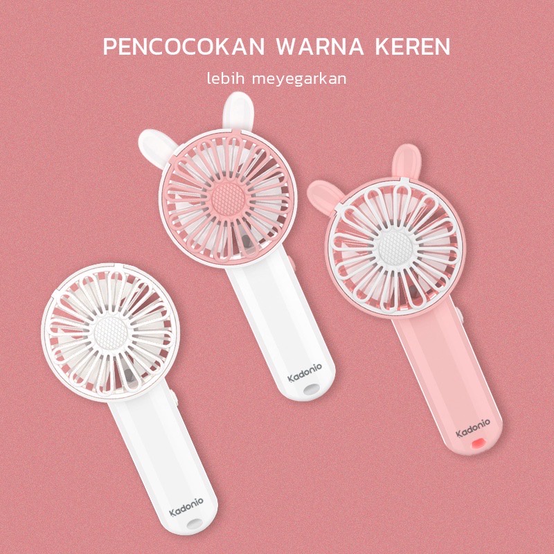 Kipas Angin Mini Portable HMN30 Baterai Meja Fan