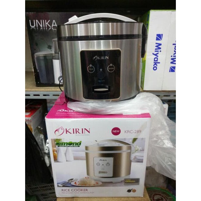 Rice Cooker Stainless 2 Liter - Magic Com Kirin KRC 289