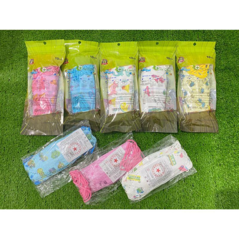 MASKER KF94 ANAK ONE CARE MOTIF KARAKTER DISPOSABLE FACE MASK ISI 10 PCS