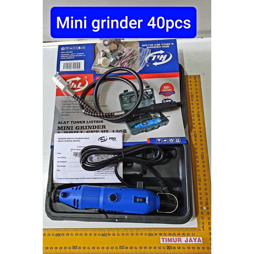 HL Mesin Gerinda Bor Tuner / Mini Die Grinder SET HL 130 B