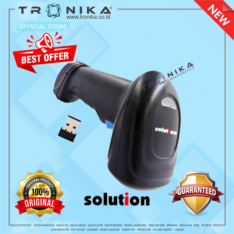 BARCODE SCANNER WIRELESS | SOLUTION BS-400 | ORIGINAL | GARANSI RESMI