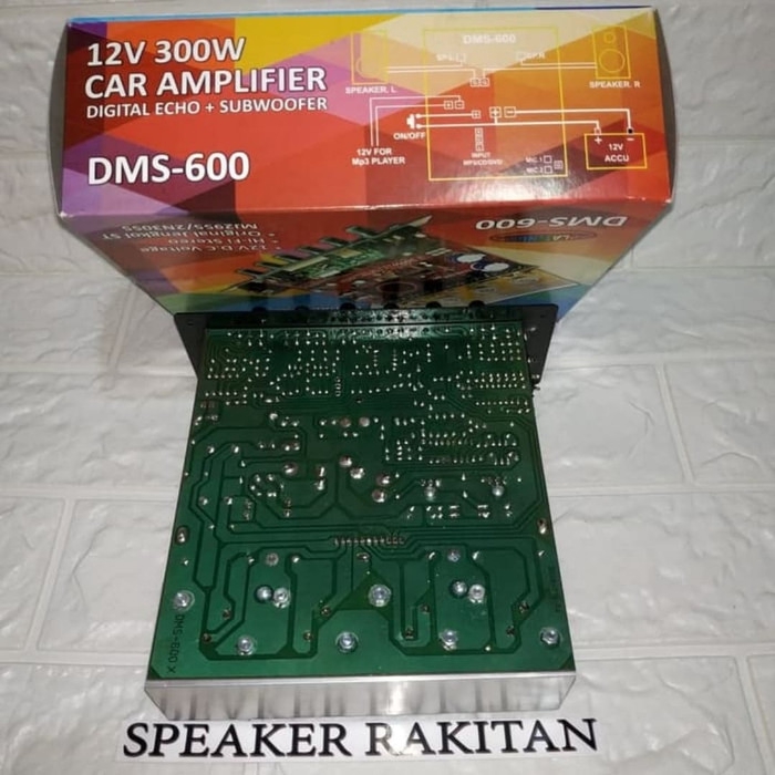 Kit power speaker aktif 300 watts Dms 600 tegangan 12v car amplifier