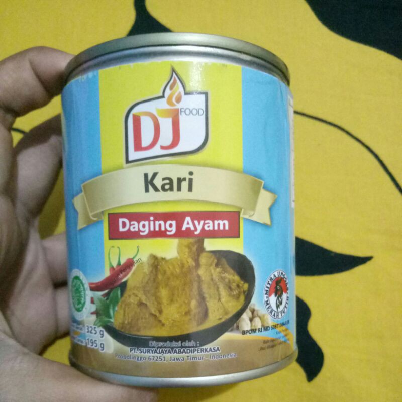 DJ FOOD KARI DAGING AYAM 325g