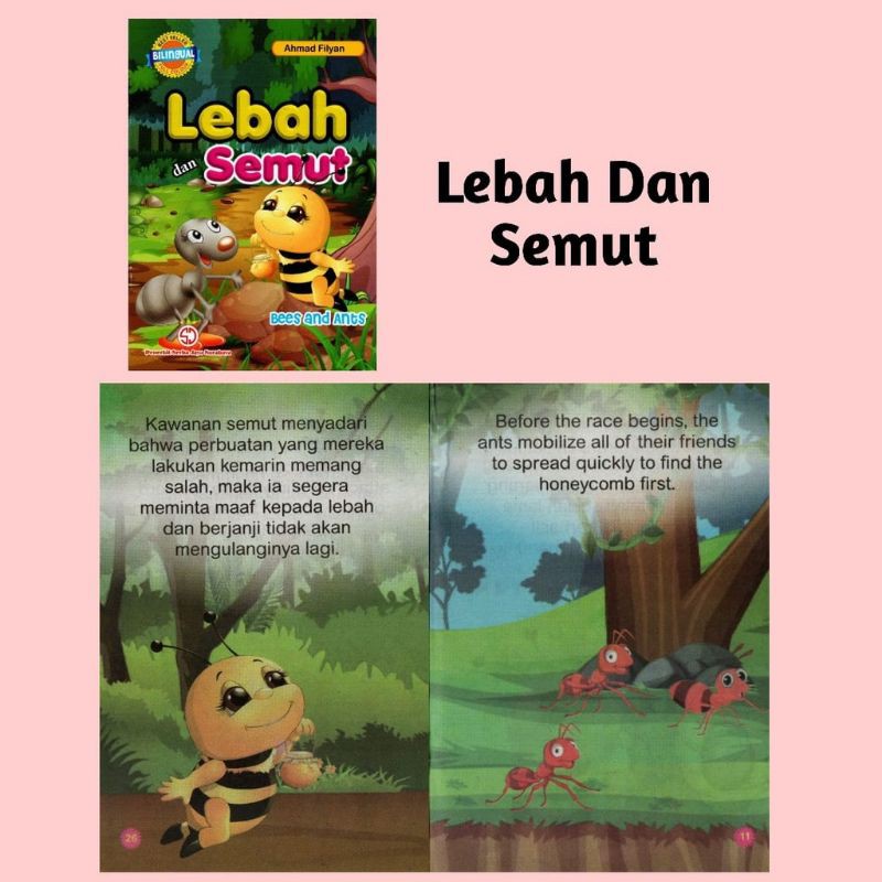 Buku Cerita Anak Fabel / Buku Cerita Anak Dongeng Binatang Best Seller Bilingual