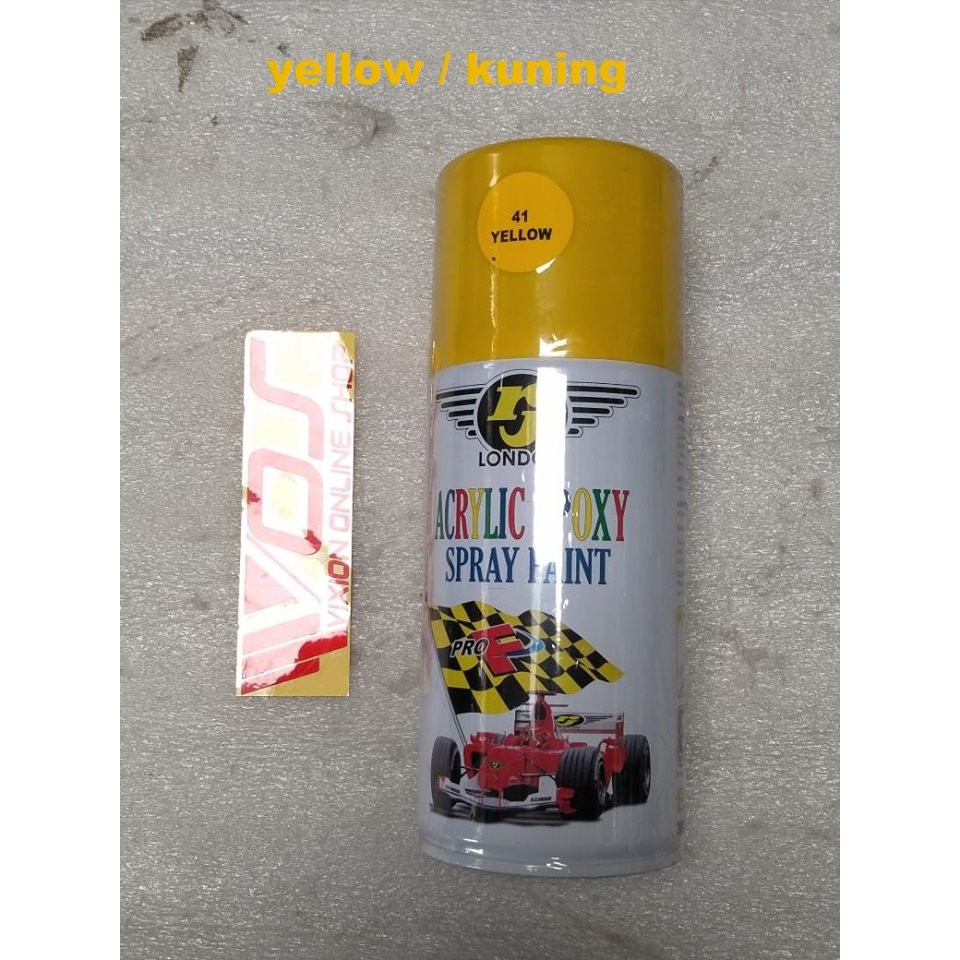 CAT  KALENG SEMPROT PYLOK MERK RJ 300CC KUNING / YELLOW