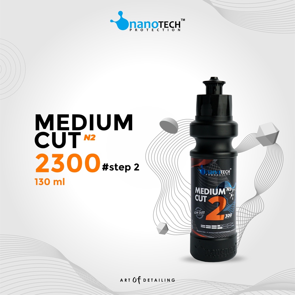 COMPOUND POLISH STEP 2 / MEDIUM CUT 2300 - nanoTECH PROTECTION  - Penghilang Baret Cat Mobil Motor - Obat Poles Cat Mobil - Kompon Penghilang Baret - Swirl Remover - Kompon Poles - Kompon Polish - Pengkilap Cat Mobil Motor - Poles Magic