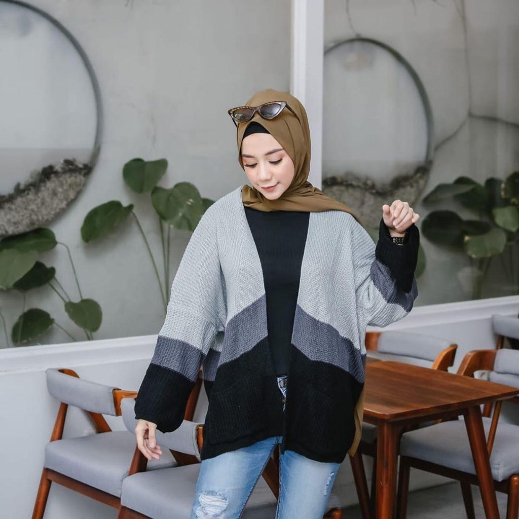 LOCCY CAMEROON CARDY OVERSIZE/OUTER CARDIGAN RAJUT OVERSIZE WANITA