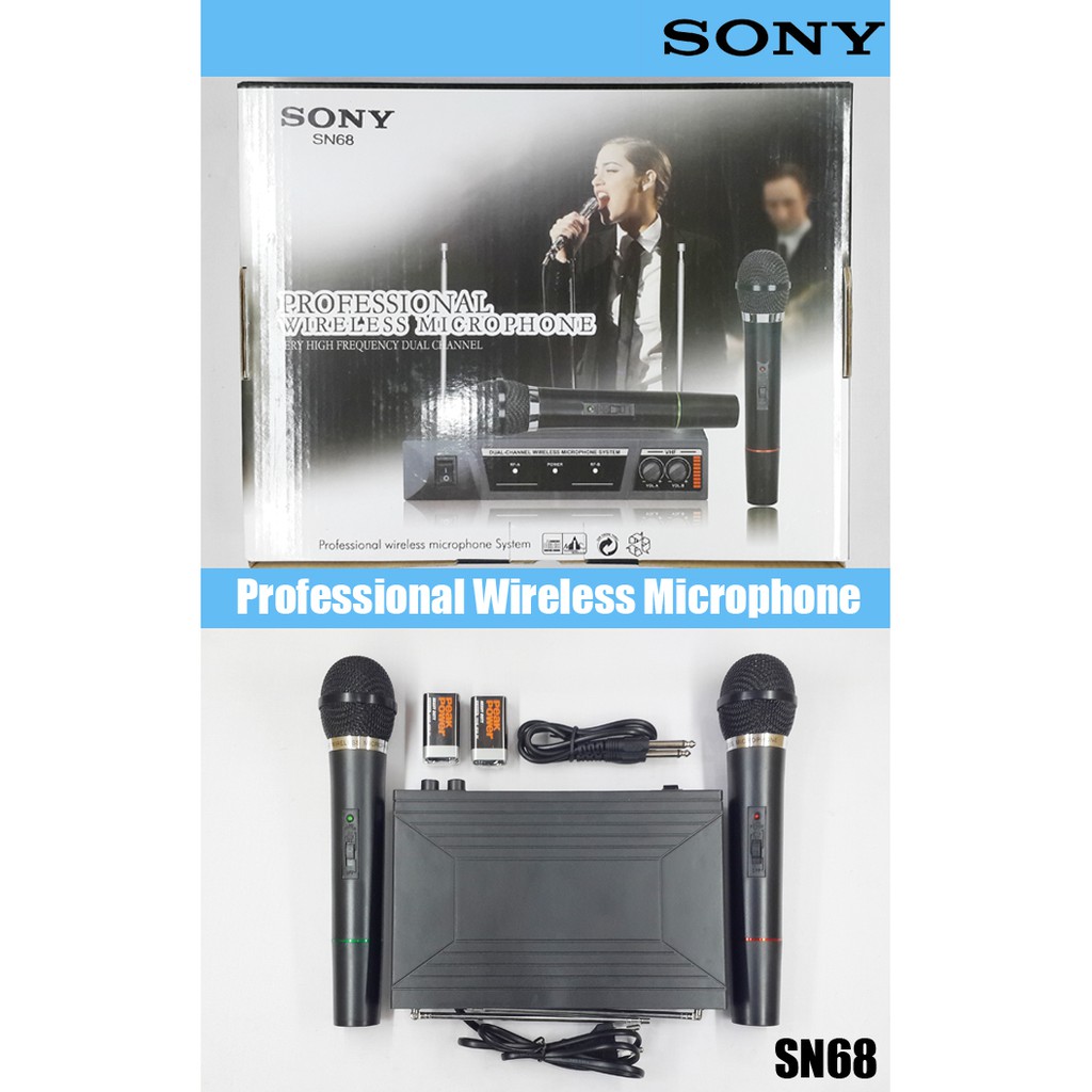 Mic wireless / Microphone Double Wireless Sony SN68