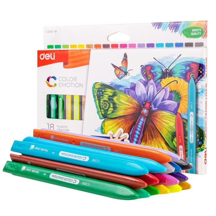 

Deli EC20010 School Crayon/Krayon - Plastic Crayon Triangle 18 Color Berkualitas