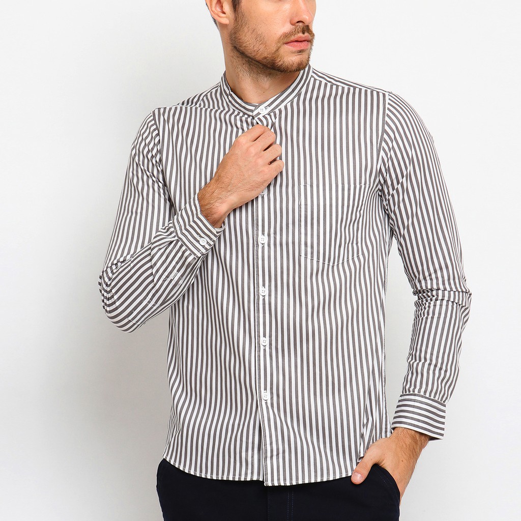 

VENGOZ Kemeja Pria Koko Shanghai Slim Fit - Orient Grey