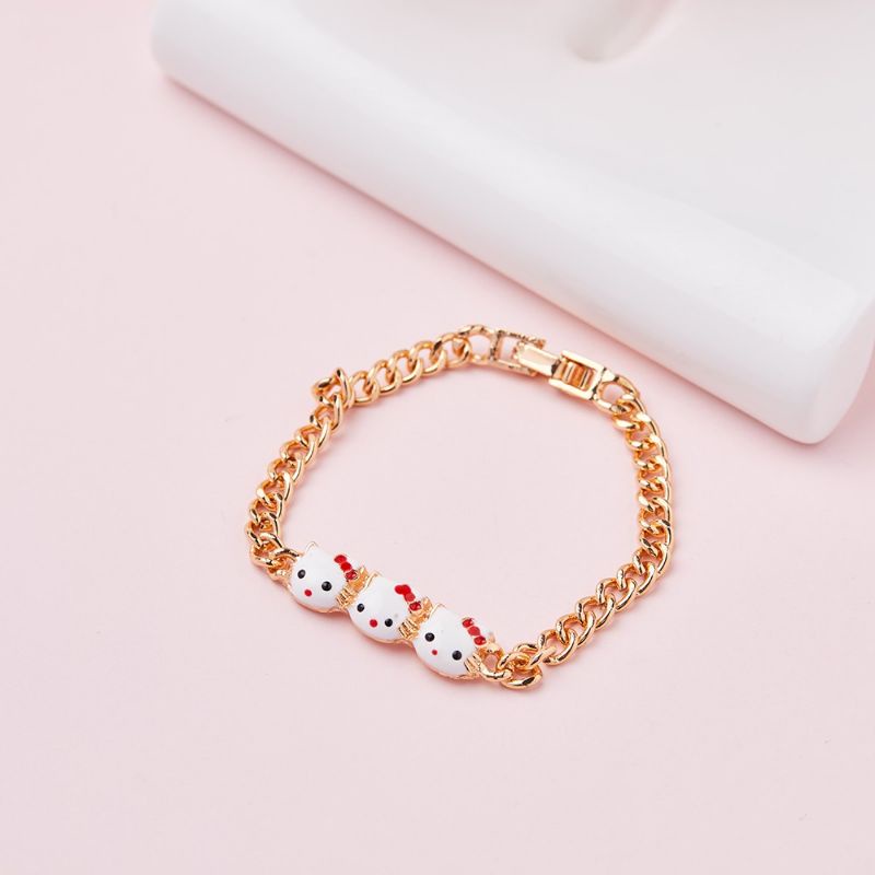 Gelang Anak Perempuan Gelang Rantai Titanium Hello Kitty Premium | Titanium Antikarat Premium