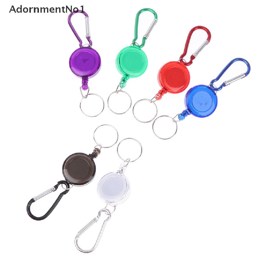 (AdornmentNo1) 1pc Gantungan Kunci Carabiner Retractable Untuk Ski Pass Owner