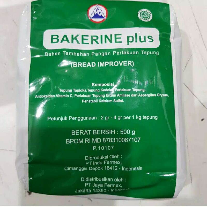 

BREAD IMPROVER BAKERINE PLUS 500 gram / PELEMBUT ROTI