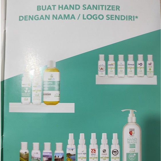 Secret Clean Hand Sanitizer Dengan Logo atau Nama Personal atau Instansi