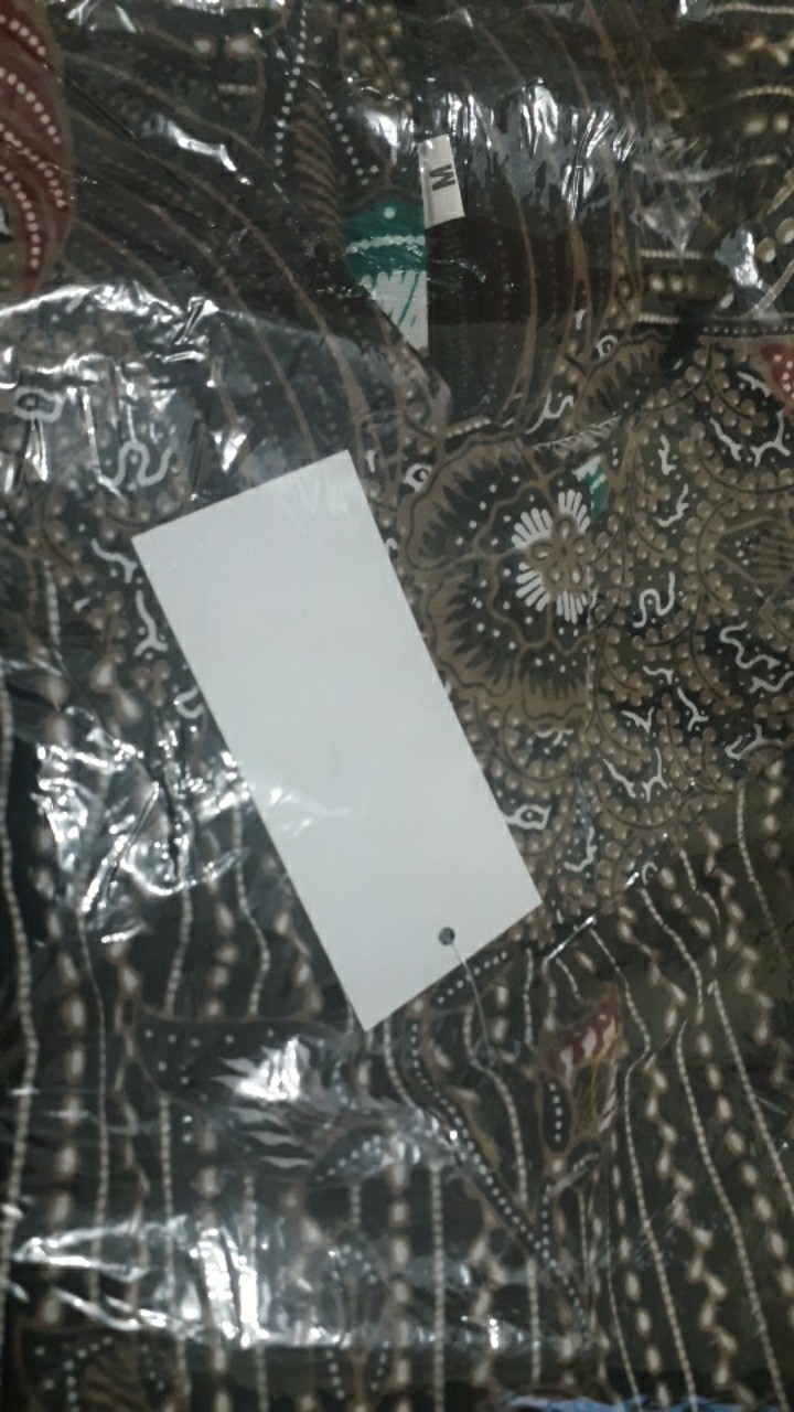 Batik Tunik Ziper Sekar Asih Sogan Modern Kekinian Pakain Kerja Kantor Seragam Casual Formal Muslim