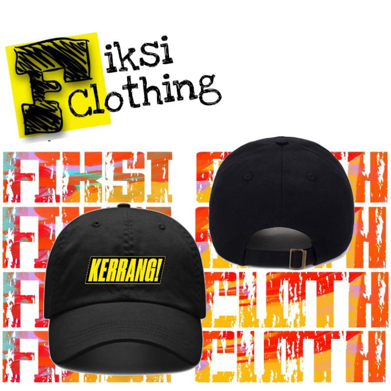 Topi Baseball Custom Kerrang Magazine Yellow - Fiksi Clothing