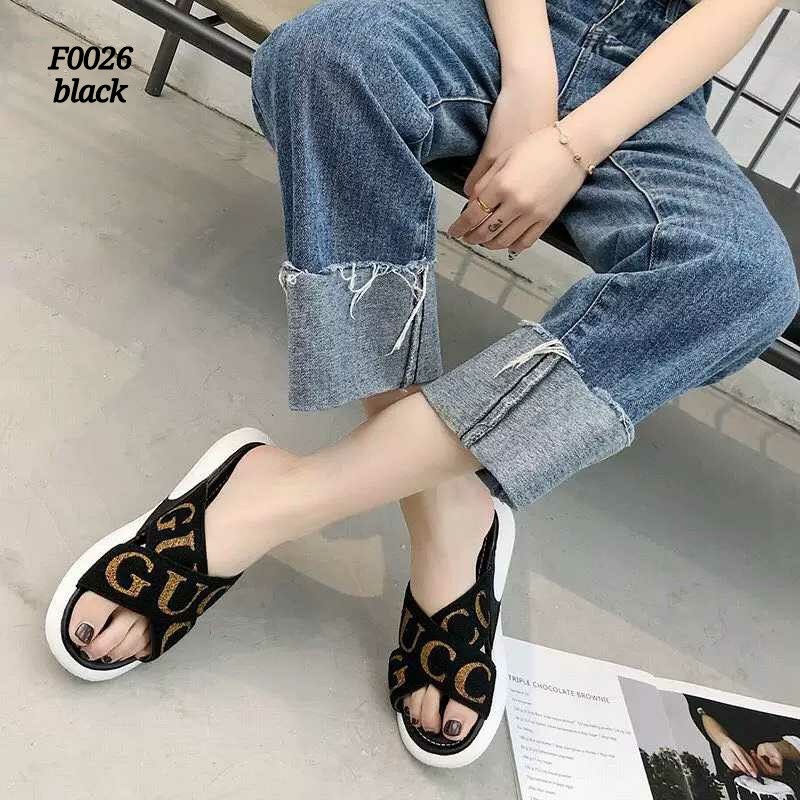  Sandal  GUCCI  Fashion Korea FLS 0026 VBN 71 sendal impor 