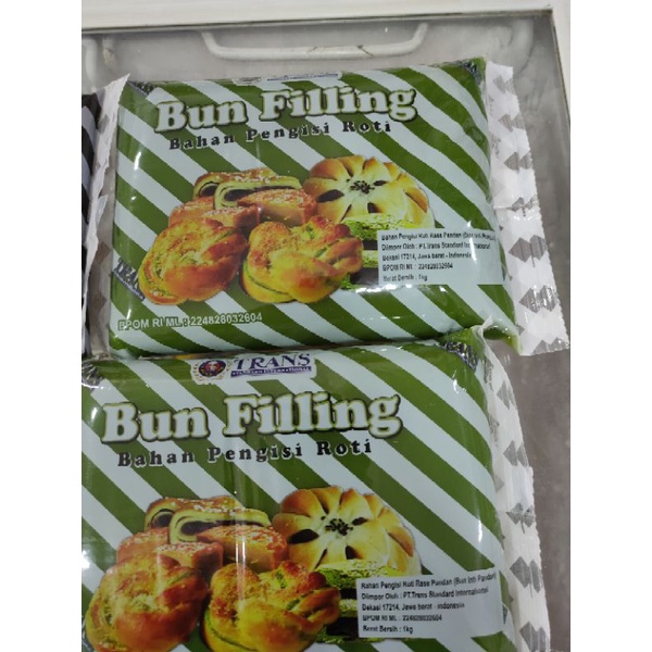 

Trans Bun Filling/Bahan Pengisi Kue Rasa Pandan 1kg