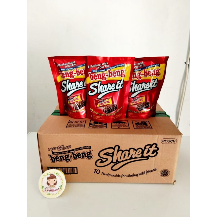 

.beng beng share it pouch 9,5 gr isi 10 pcs coklat wafer caramel ukuran mini [ ds bgr ]