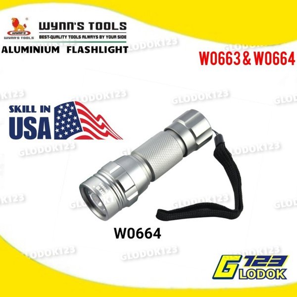 Senter LED Flashlight Aluminium / Senter Tangan