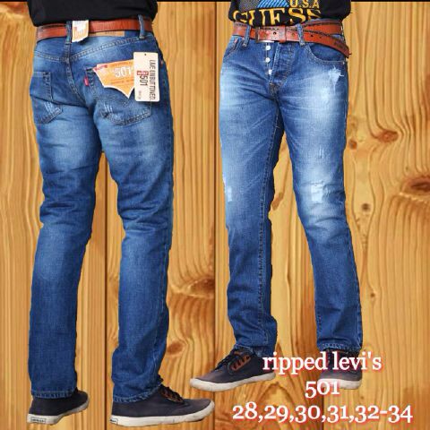 celana levis501biowash ripped original impor /celana levis501 Celana Jeans Q9G4