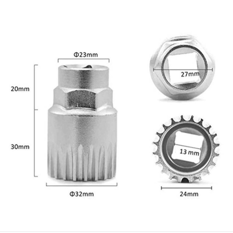 KUNCI ALAT PASANG BB BOTTOM BRACKET sepeda HT 1 BUKA CRANK PEMBUKA KOTAK HT1 mtb lipat fixie bmx anak membuka memasang tool pedal