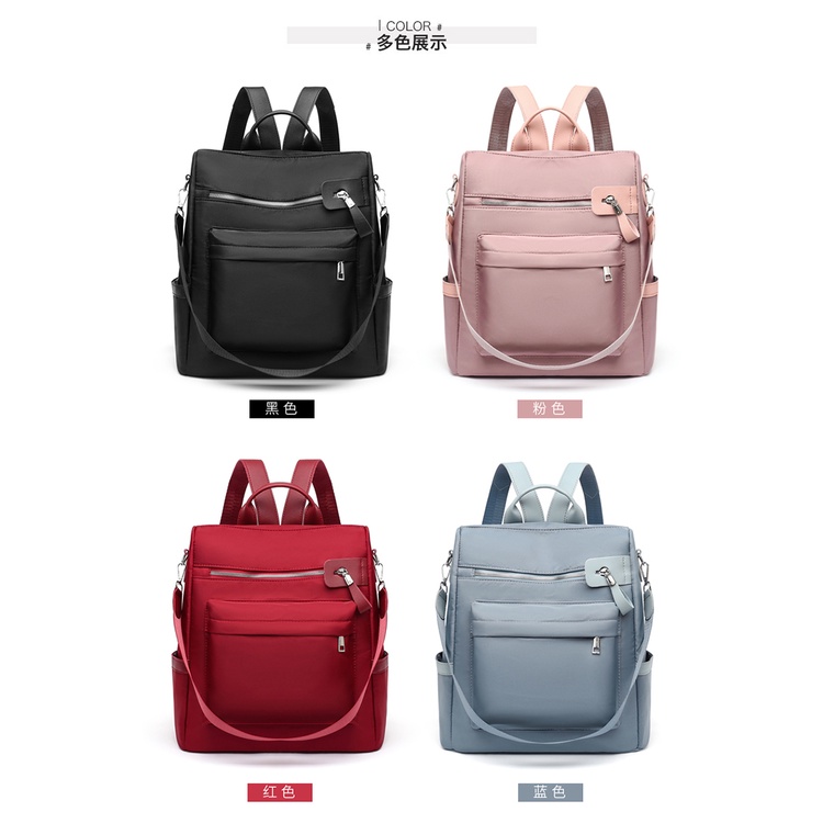 TAS RANSEL MULTIFUNGSI BACKPACK WANITA FASHION KOREA IMPORT 3126 -  ANTI AIR SEKOLAH KULIAH KERJA TERBARU