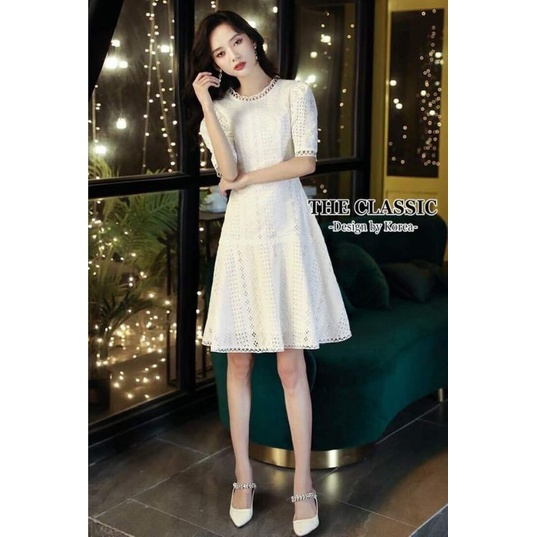 Dress Katun Renda Bordir Import Bangkok, Thailand