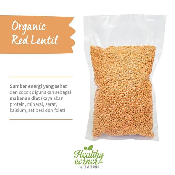 

Red Lentils Dal Kacang Lentil Merah Miju miju 1 Kg - HC FREE ONGKIR