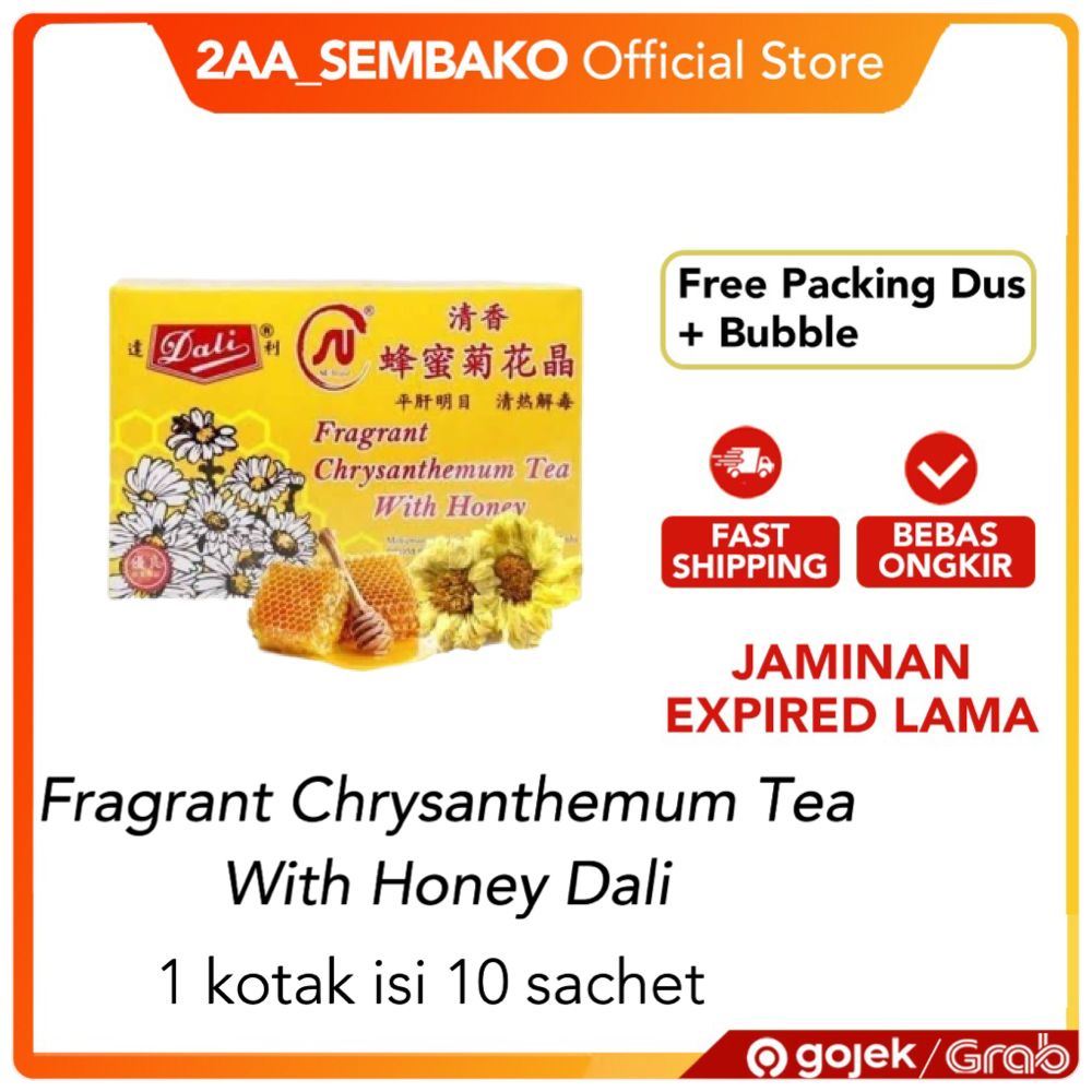 

[1box isi 10sachet] DALI Chrysanthemum Tea Crystal Teh Kembang Krisan 200gr Fragant Chrysanthemum Tea Dali teh Kembang Seduh