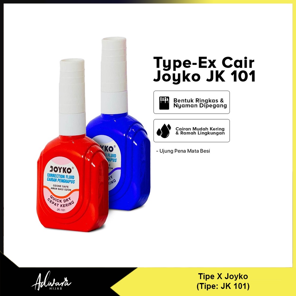 

Tip ex Joyko Tipe Jk 101 / Tipe X Cairan Koreksi Tulisan Tinta Pena