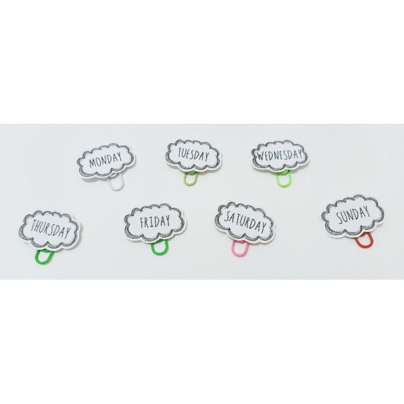 

PAPER CLIP LUCU TULISAN NAMA HARI WARNA HITAM