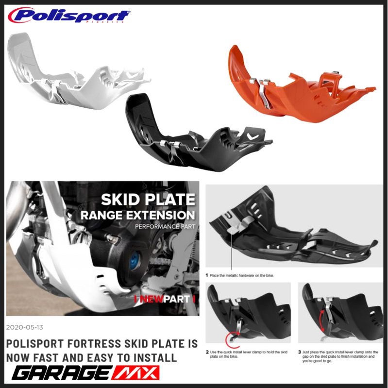 PORTRES SKIDPLATE POLISPORT KTM HUSQ . PELINDUNG MESIN KTM HUSQVARNA