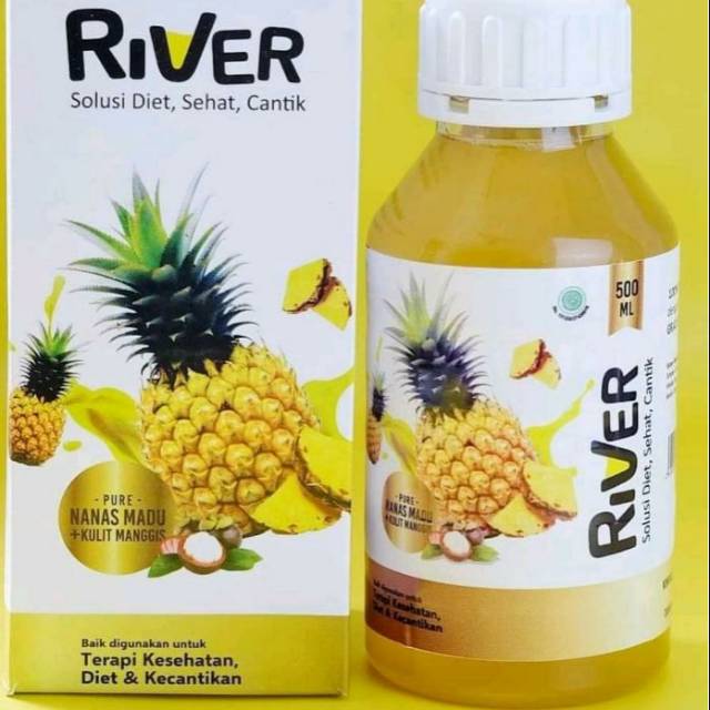 

Minuman sari nanas madu River dengan ekstrak kulit manggis