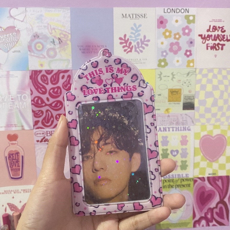 (Its Pico) Card Holder /Case Cover / Gantungan Kunci Photocard KPOP Lucu Motif Cow/Unicorn/Bear