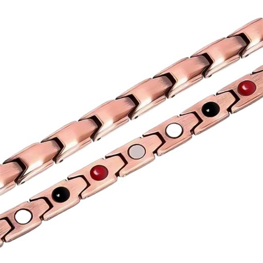 Timekey Gelang Tangan Terapi Magnetik Gaya Retro Untuk Menurunkan Berat Badantidur Q1W8
