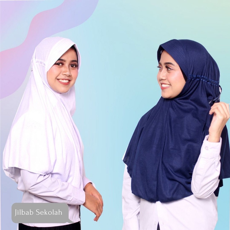 Jual JILBAB SEKOLAH UKURAN M / JILBAB INSTAN ANAK SEKOLAH / JILBAB ANAK
