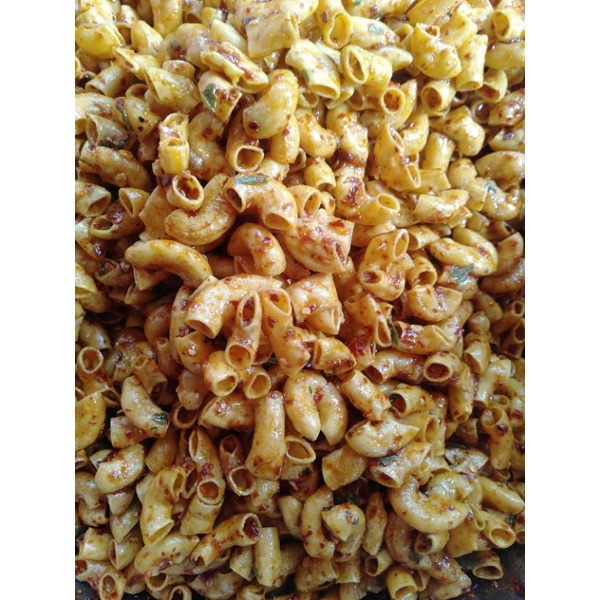 

Makaroni cikruh pedas daun jeruk 50gr kemasan icip