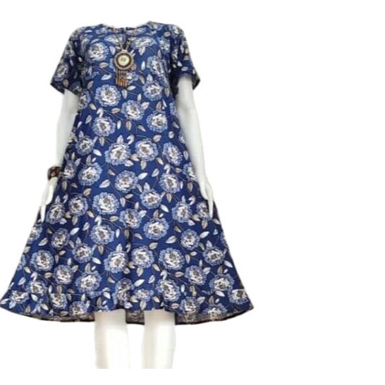 Daster pendek jumbo LD 120 CM lengan pendek/ daster ruffle jersey korea / daster busui/ dress nagita