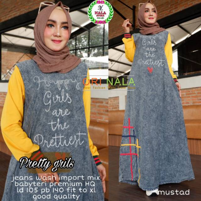 Gamis denim pretty girls