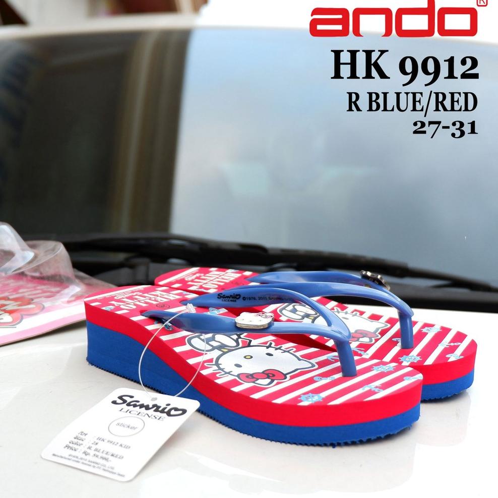 Sandal Wedges Anak - Ando - HK 1509 & HK 1512 & HK 9909 & NICE QUEEN - Size 32-35 - sandal anak pere