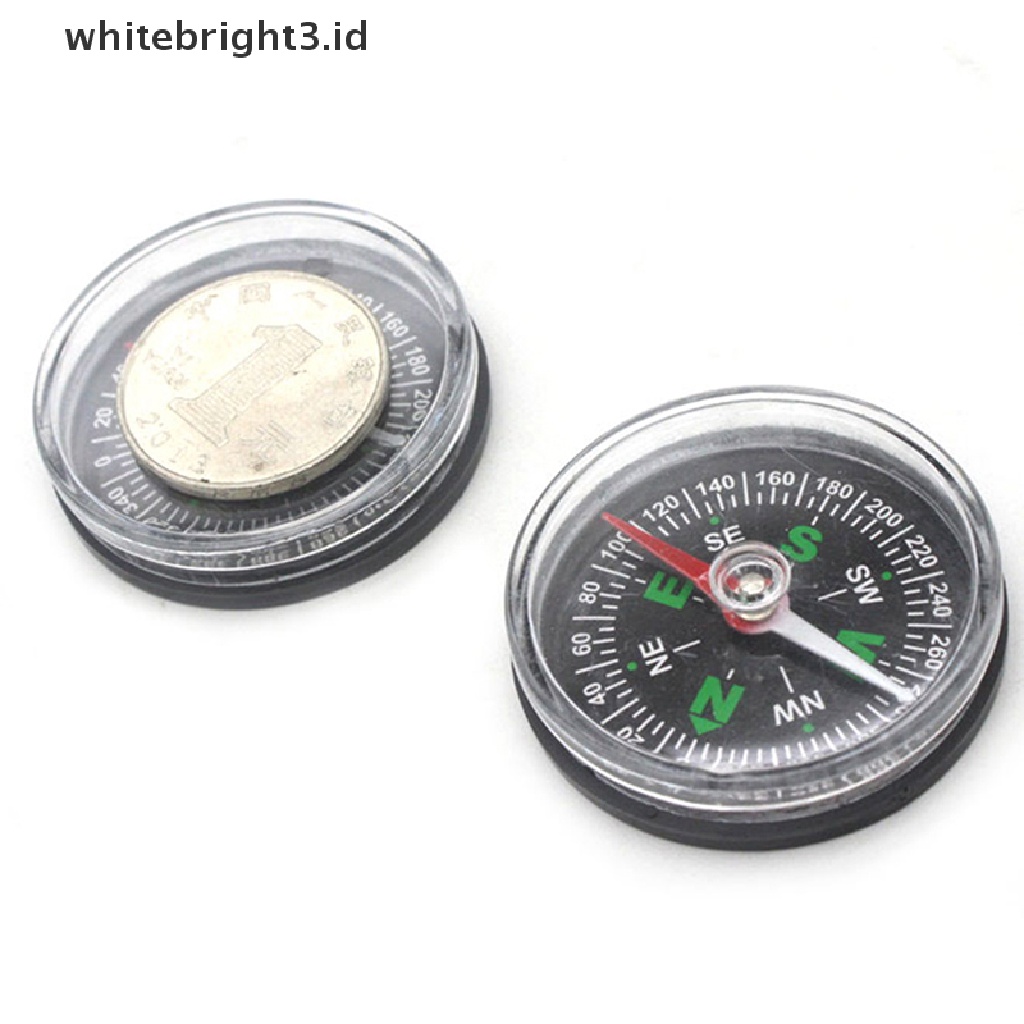 (whitebright3.id) Kompas Mini Portable Praktis Untuk Survival